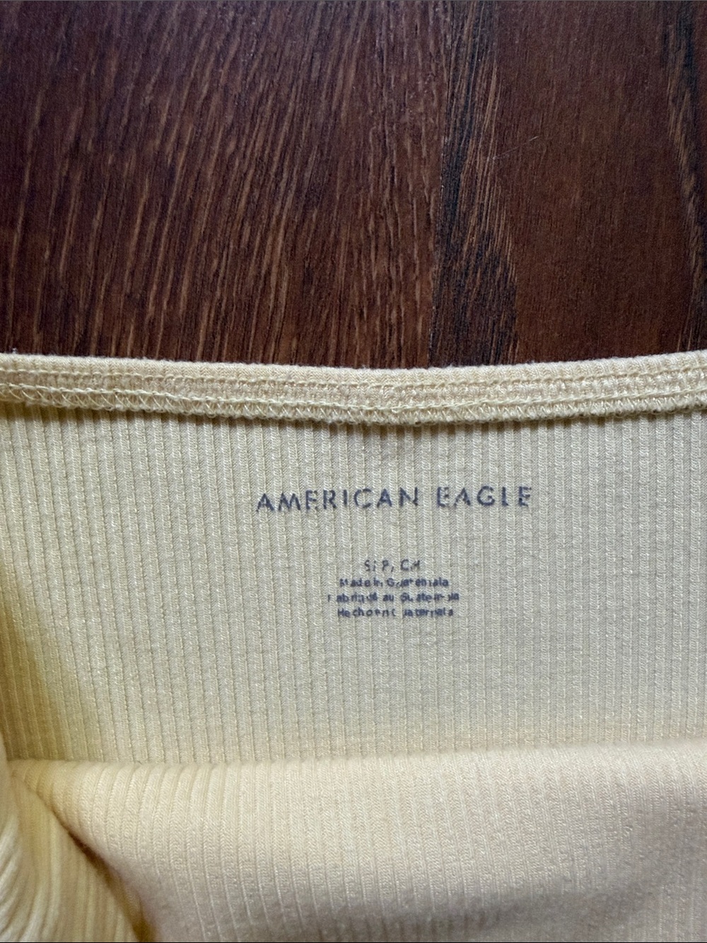 Yellow Ribbed Strapless Tube Top - Picture 2 of 2